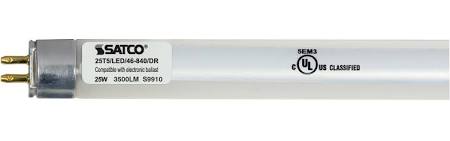 Replacement for Satco S9910 25T5/LED/46-840/DR 25W LED T5 4100K Works with Ballast - NOW S29910
