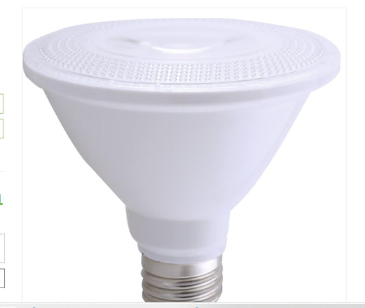 Eiko 10774 LED11WPAR30S/FL/830-DIM-G9 LED PAR30 Short Flood 40 Degree 11W - 850lm Dimmable 3000K 80+CRI 120VAC E26