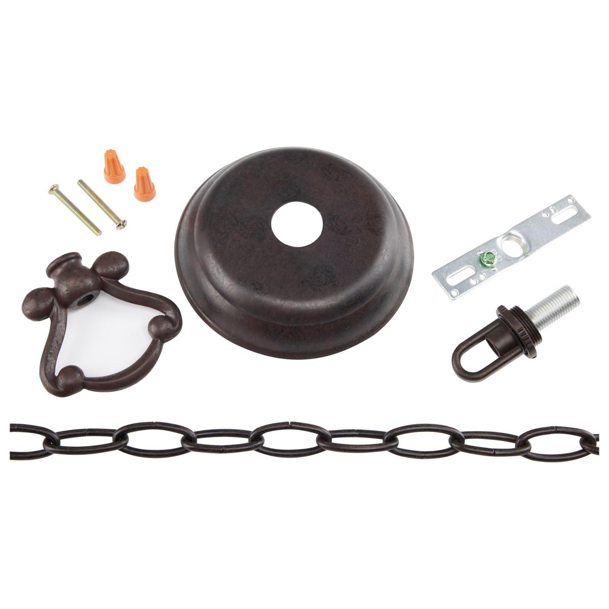 satco 25-1402 Convertible Pendant Hardware For SF76/436 Old Bronze Finish