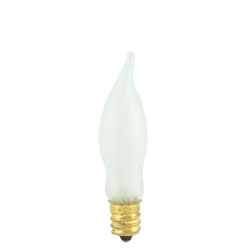 Bulbrite 404307 7.5CFF/15/3 7.5-Watt Flame Tip Bulb FROST