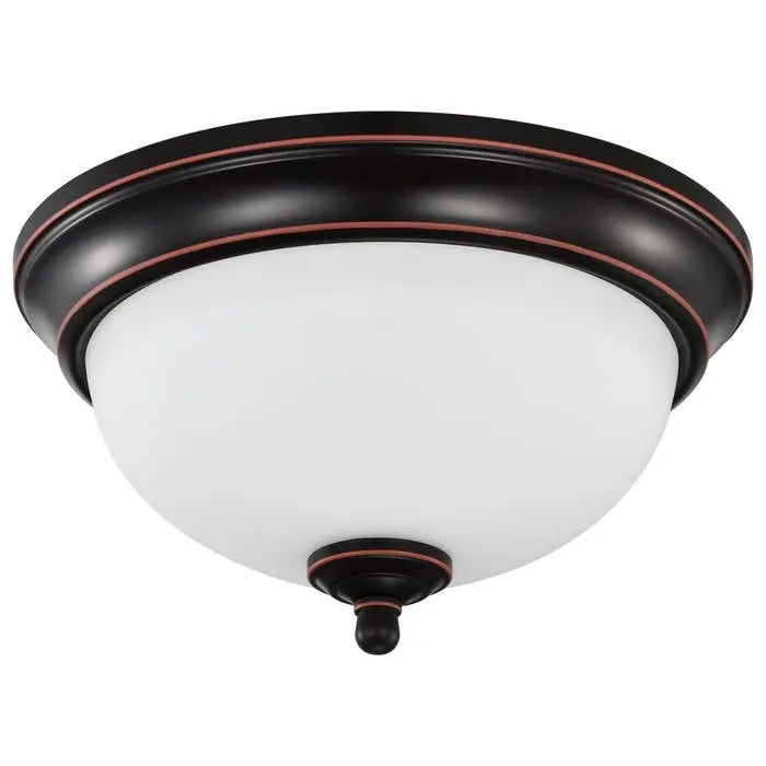Satco 62-1557 LED 19W 11" FLUSH MOUNT 3000K Mahogany Bronze