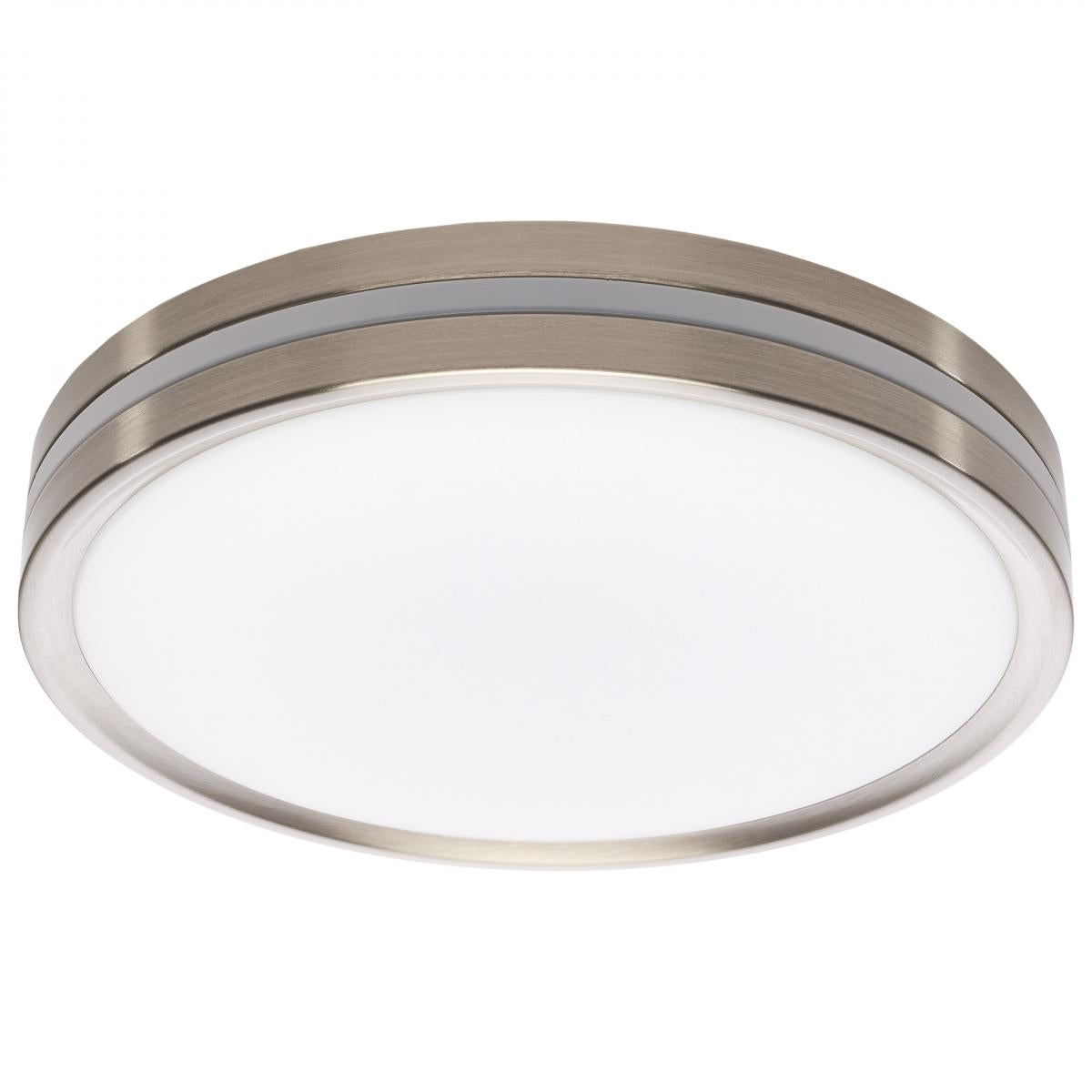 Satco 62-1692 15 Inch Surface Mount with Night Light 5 CCT Selectable Brushed Nickel Finish