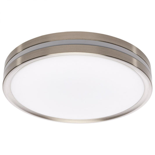 Satco 62-1690 11 Inch Surface Mount with Night Light 5 CCT Selectable Brushed Nickel Finish