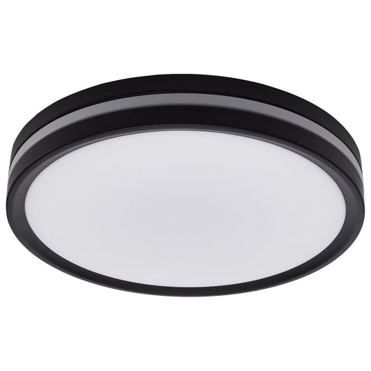 Satco 62-1691 11 Inch Surface Mount with Night Light 5 CCT Selectable Matte Black Finish