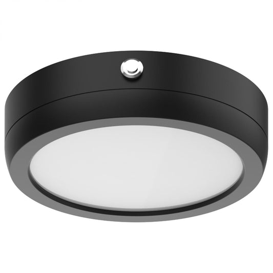 Satco 62-1711-EM Blink Pro EM Battery Backup 7 Inch Round Shape Black Finish