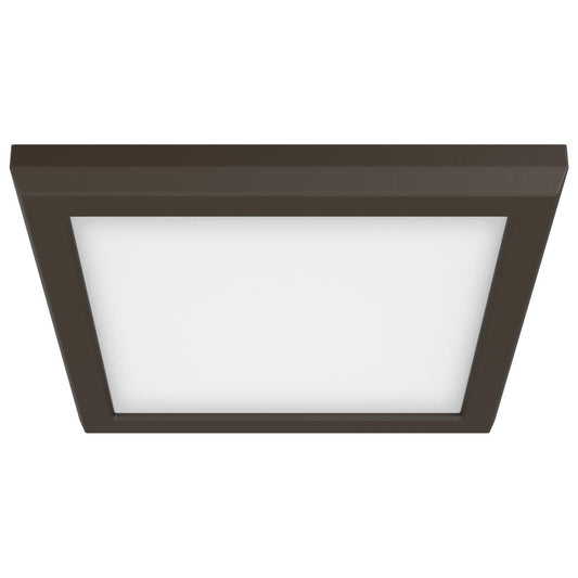 Satco 62-1716 Blink Pro - 11W 7in LED Fixture CCT Selectable Square Shape Bronze Finish 120V