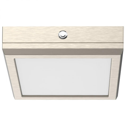 Satco 62-1717-EM Blink Pro EM Battery Backup 7 Inch Square Shape Brushed Nickel Finish