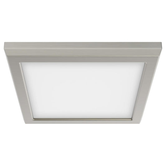 Satco 62-1717 Blink Pro - 11W 7in LED Fixture CCT Selectable Square Shape Brushed Nickel Finish 120V