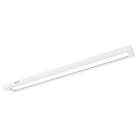 Satco 62-1771 Blink Pro Plus 32 Watt 5.5 in. x 36 in. Surface Mount LED CCT Selectable 90 CRI White Finish 120/277 Volt Rectangular Shape