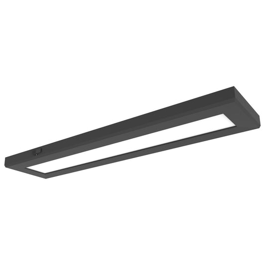 Satco 62-1780 Blink Pro Plus 24 Watt 5.5 in. x 24 in. Surface Mount LED CCT Selectable 90 CRI Black Finish 120/277 Volt Rectangular Shape