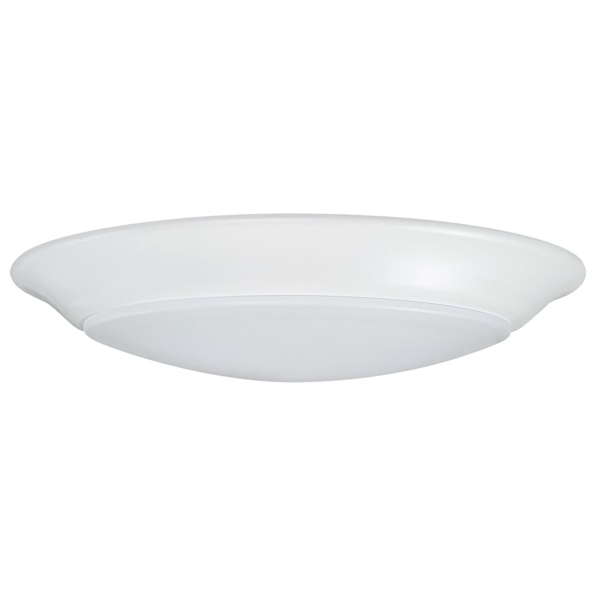 Satco 62-1801 7 inch LED Disk Light 5-CCT Selectable 27K/3K/35K/4K/5K White Finish