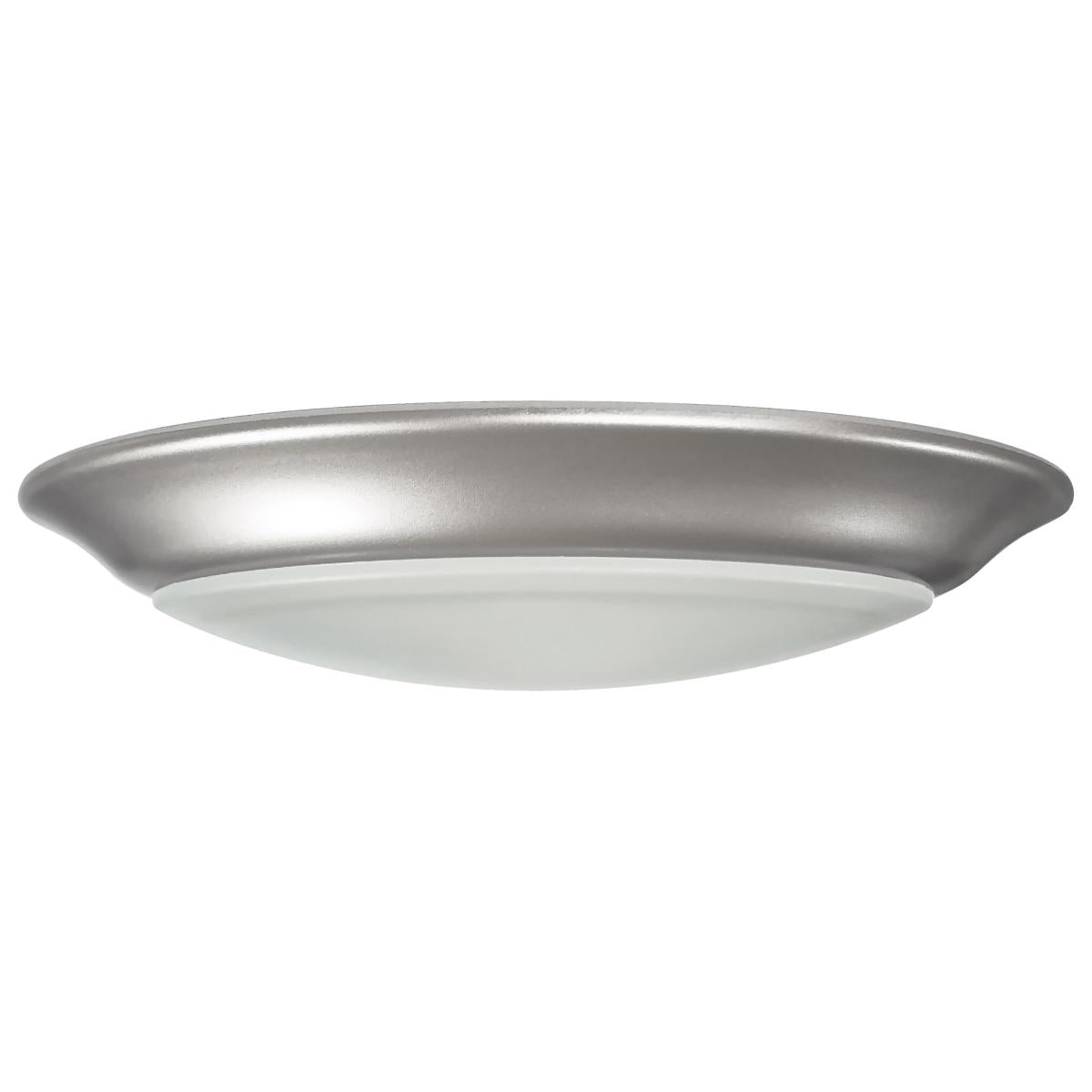 Satco 62-1802 7 inch LED Disk Light 5-CCT Selectable 27K/3K/35K/4K/5K Brushed Nickel Finish