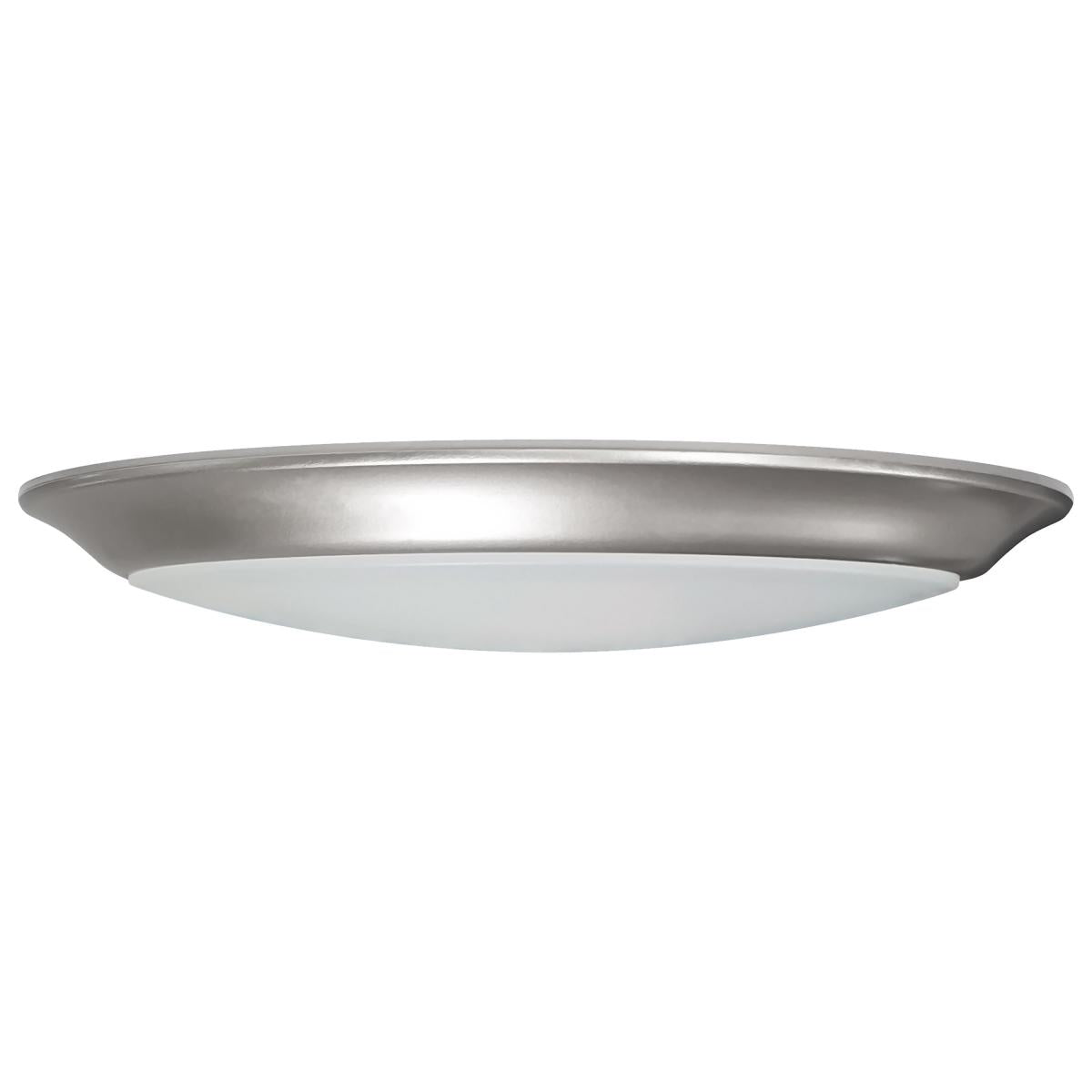 Satco 62-1812 10 inch LED Disk Light 5-CCT Selectable 27K/3K/35K/4K/5K Brushed Nickel Finish