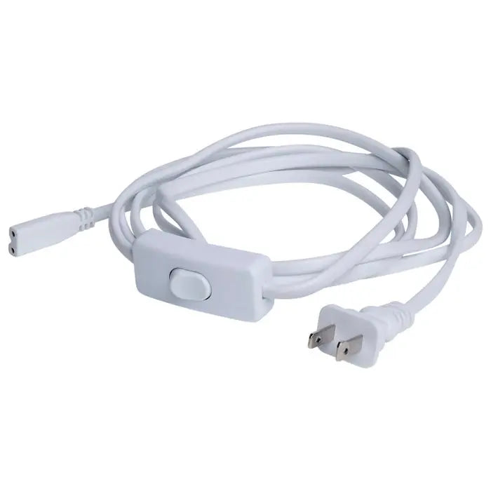 Satco 63-411 8FT LINE SWITCH & POWER CORD White