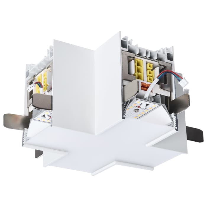 Satco 65-1184 LED X-CONNECTOR LINEAR SYSTEM Momentum X-Connector for LED Linear System White