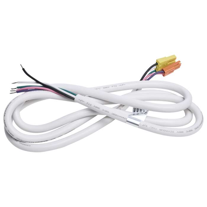 Satco 65-1190 6 FT POWER CORD LINEAR SYSTEM Momentum Power Cord for LED Linear System 6 Foot White