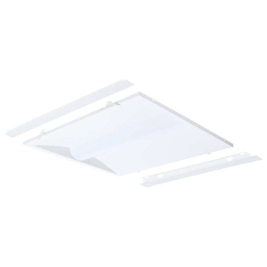Satco 65-1301 40/30/20 Watt LED 2x2 Center Basket Troffer Retrofit Kit  35K/4K/5K CCT  Dimmable  120-277 Volt  Matte White Finish