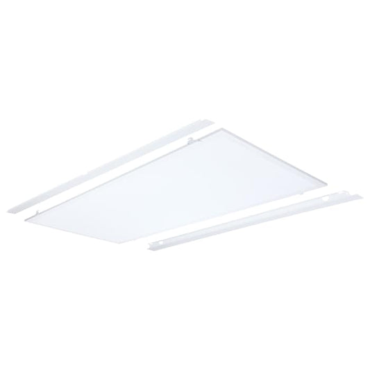 Satco 65-1322 50/40/30 Watt LED 2x4 Flat Panel Troffer Retrofit Kit  35K/4K/5K CCT  Dimmable  120-277 Volt  Matte White Finish