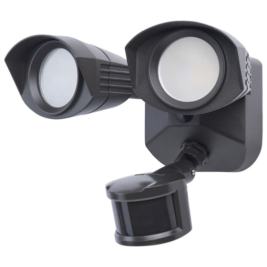 Satco 65-1403 20 Watt LED Dual Head Security Flood Light 80 CRI  3000K/4000K/5000K CCT  Bronze Finish  Wet Location Rated