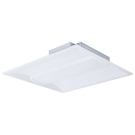 Satco 65-1600 20/30/40 Watt 35K/4K/5K CCT Selectable 2X2 LED Single Basket Troffer  120-277 Volt  White Finish