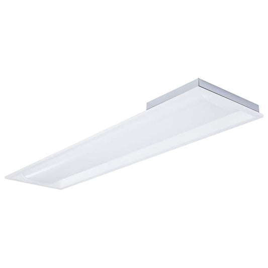 Satco 65-1602 20/30/40 Watt  35K/4K/5K CCT Selectable 1X4 LED Single Basket Troffer  120-277 Volt  White Finish