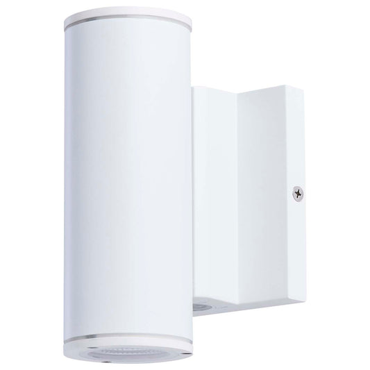 Satco 65-1750 10 Watt  3K/4K/5K CCT Selectable 1 Light Small Wall Sconce  Up or Down Installation  White Finish  120-277 Volt