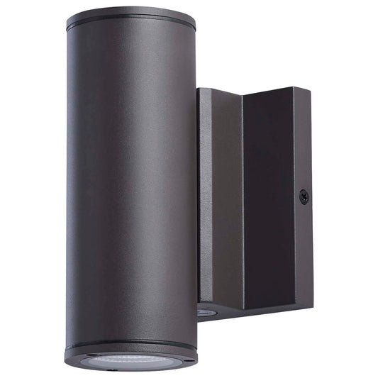 Satco 65-1752 10 Watt  3K/4K/5K CCT Selectable  1 Light Small Wall Sconce  Up or Down Installation  Dark Bronze Finish  120-277 Volt