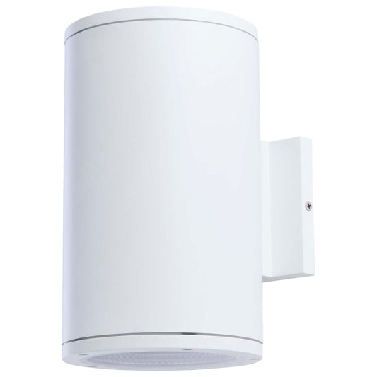 Satco 65-1756 20 Watt  3K/4K/5K CCT Selectable  1 Light Large Wall Sconce  Up or Down Installation  White Finish  120-277 Volt