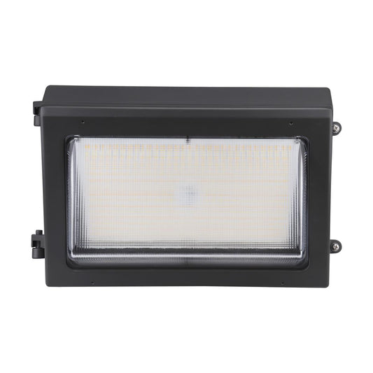 Satco 65-755 CCT and Wattage Adjustable LED Wall Pack Integrated Bypassable Photocell CCT Selectable from 3000, 4000 or 5000K Wattage Selectable from 29, 40, or 60 Watt 120-277 Volt
