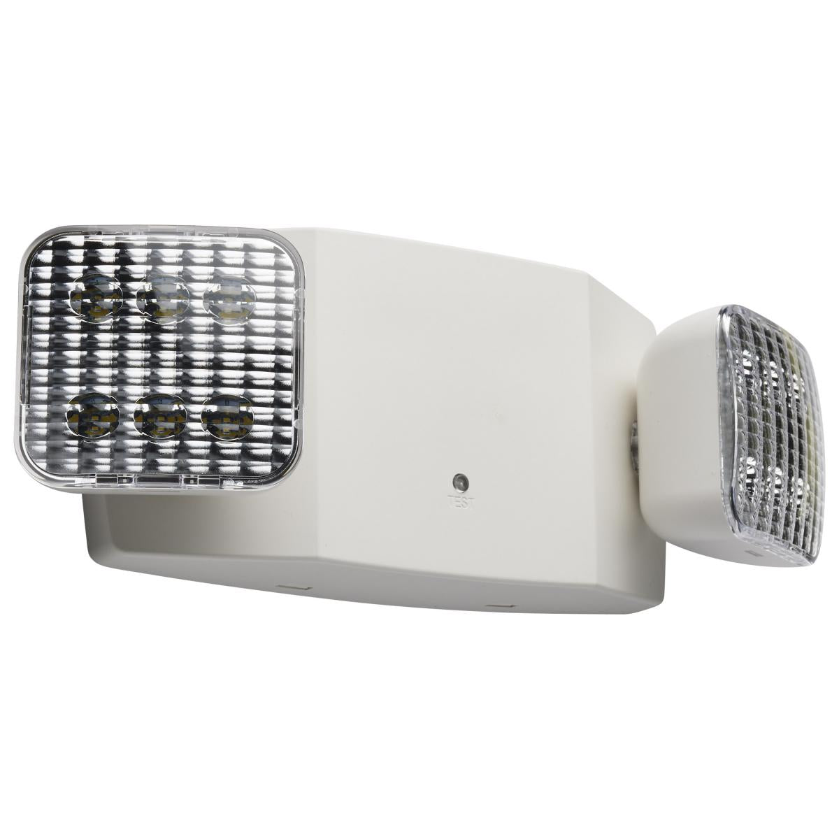 Satco 67-131 Emergency Light, 90min Ni-Cad backup, 120/277V, Dual Head, Universal Mounting, Remote Compatible