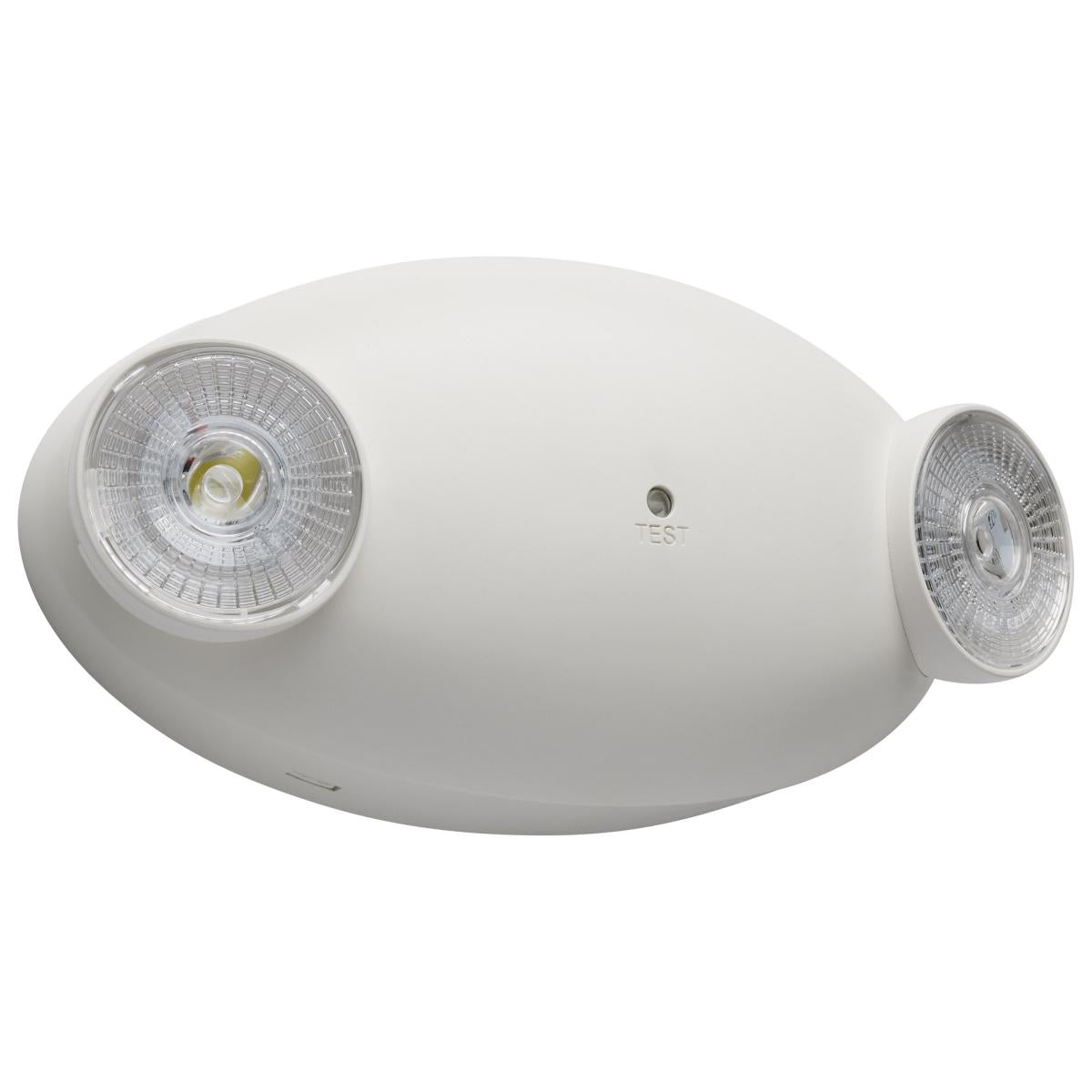 Satco 67-138 Emergency Light Dual Head 120/277 Volts White Finish