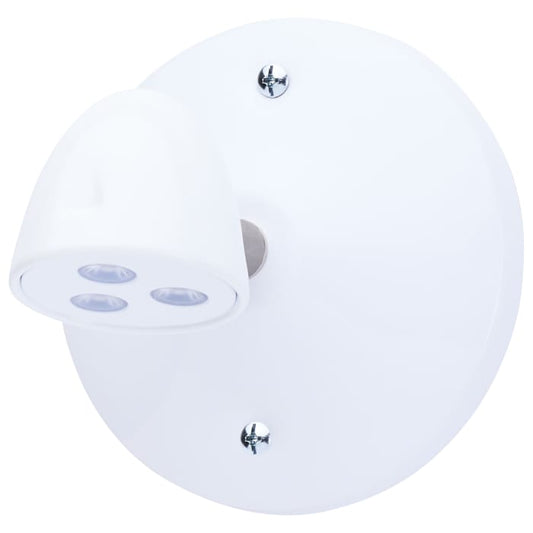 Satco 67-395 Remote Emergency Light Chicago Approved White Housing Single Head 6 Vdc 1.5 W