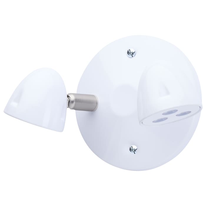 Satco 67-396 Remote Emergency Light Chicago Approved White Housing Dual Head 6 Vdc 3.0 W