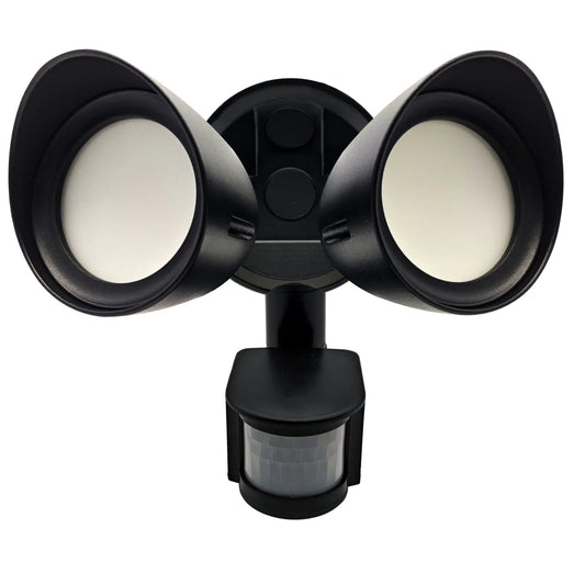 Bulbrite 773703 LED24SEC/2RHBL/MO/40K 24W SECURITY LIGHT W MOTION SENSOR 4000K ALUMINUM BLACK