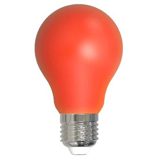Bulbrite 776105 LED4A19/RED/FIL/D 4.5W A19 E26 120V Colored RED
