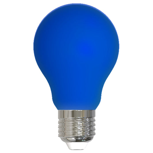 Bulbrite 776109 LED4A19/BLU/FIL/D 4.5W A19 E26 120V Colored BLUE
