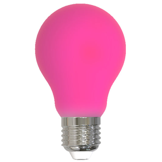 Bulbrite 776110 LED4A19/PNK/FIL/D 4.5W A19 E26 120V Colored PINK