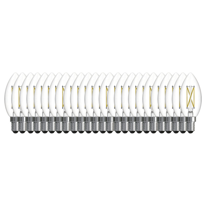 Bulbrite 776235 LED4B11/27K/FIL/D/B/2/25P 4.1W B11 E12 120V 2700K - 25 PACK