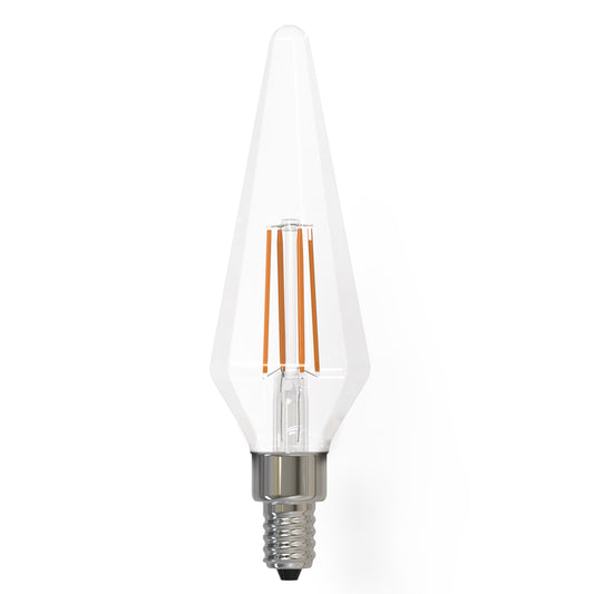 Bulbrite 776596 LED4PRISM/30K/FIL/3 4W LED PRISM 3000K FILAMENT E12 FULLY COMPATIBLE DIMMING