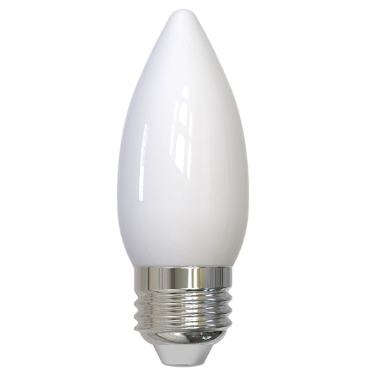 Bulbrite 776735 LED5B11/27K/FIL/M/E26/3 5.5W LED B11 2700K FILAMENT E26 MILKY FULLY COMPATIBLE DIMMING
