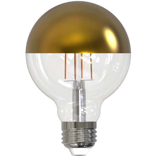Bulbrite 776923 LED4G25/27K/FIL/HG/3 4.5W LED G25 2700K FILAMENT HALF GOLD E26 FULLY COMPATIBLE DIMMING