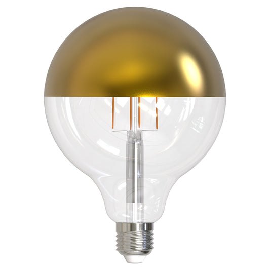Bulbrite 776924 LED6G40/27K/FIL/HG/3 6W LED G40 2700K FILAMENT HALF GOLD E26 FULLY COMPATIBLE DIMMING