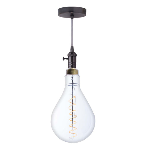 Bulbrite 810165 LED4PS52/22K/FIL/PEND/HW/VINTAGE/GM-SILV 4W 120V PS52 E26 2200K