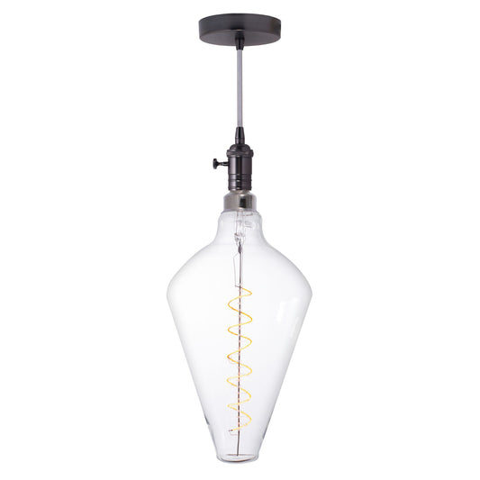 Bulbrite 810166 LED4DIA/22K/FIL/PEND/HW/VINTAGE/GM-SILV 4W 120V DIA E26 2200K