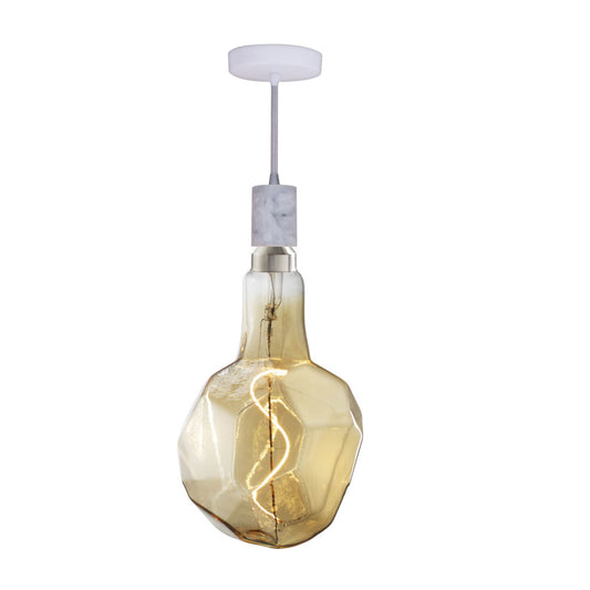 Bulbrite 810177 LED4JEWEL/20K/FIL-NOS/PEND/HW/NAT/WHT-SILV 4W 120V JEWEL E26 2000K