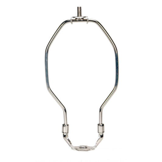 Satco 90-2377 Light Duty Harp Polished Nickel Finish 6" Height 1/8 IP Saddle 1/4-27 Thread 125 Carton