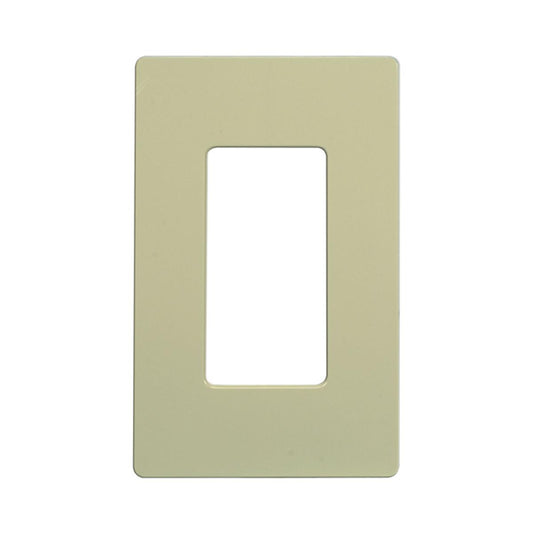 Satco 96-122 Wallplate For Dimmers And Sensors 1-Gang Ivory Finish Lutron
