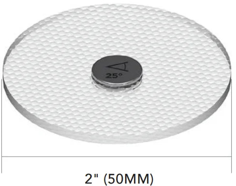 Soraa SNAP 2 inch color enhancer lens with diameter measurement