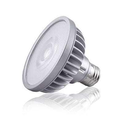 Angled product photo of Soraa SP30S-14-25D-827-H1 BRILLIANT PAR30 Short Neck E26 120V LED lamp, 13.7W, 25 degree, 2700K