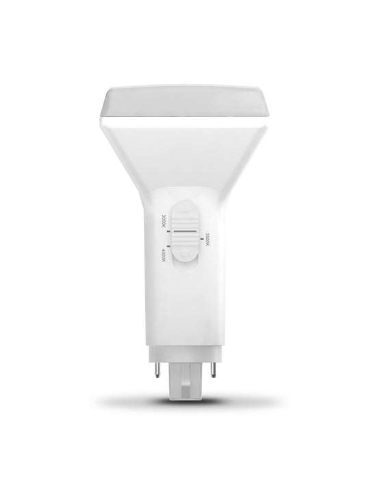 Eiko 09939 LED9W4PV/827DR-G7 LED Electronic ballast compatible 4pin CFL 9W-900lm Vert G24q Base 80CRI 2700K 120-277V